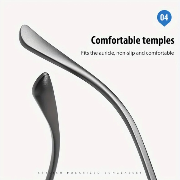 Titanium Black Polarized Sunglasses - Picture 5 of 5